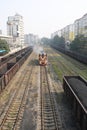 Formation of coal trains Royalty Free Stock Photo