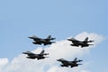 Formation F16 flyby Royalty Free Stock Photo