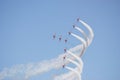 Formation flight Red arrows Royalty Free Stock Photo