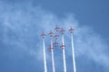 Formation flight Red Arrows Royalty Free Stock Photo