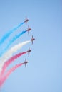 Formation flight Red Arrows Royalty Free Stock Photo