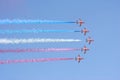 Formation flight Red Arrows Royalty Free Stock Photo