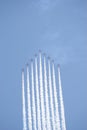 Formation flight Red Arrows Royalty Free Stock Photo