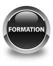 Formation glossy black round button Royalty Free Stock Photo