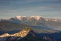 The formation and movements of clouds up to the steep slopes of the mountains of Central Caucasus peaks.