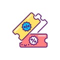 Formation of proposals line color icon. Event management. Sign for web page, mobile app, button, logo. Vector isolated element.