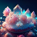 Formation: Sugar crystals are formed through a process called crystallization Royalty Free Stock Photo