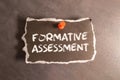 Formative Assessment text on paper in a beautiful envelope. Royalty Free Stock Photo