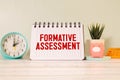 Formative Assessment text on paper in a beautiful envelope Royalty Free Stock Photo