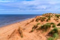 Formby beach and sand dunes north west England UK coast