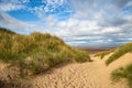 Formby Sand Dunes and Beach Royalty Free Stock Photo