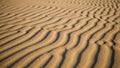 Formed sand ripples create a mesmerizing texture across a sandy Royalty Free Stock Photo