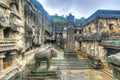 The Kailasa or Kailasanatha temple is one of the largest rock-cut ancient Hindu temples, Cave 16 Ellora, India