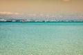 Formentera balearic island view from sea of the west coast Royalty Free Stock Photo