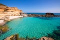 Formentera Es Calo des Mort beach turquoise Mediterranean Royalty Free Stock Photo