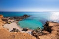 Formentera Es Calo des Mort beach turquoise Mediterranean Royalty Free Stock Photo