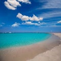 Formentera Illetes Illetas tropical beach near Ibiza Royalty Free Stock Photo