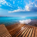 Formentera Mitjorn beach with turquoise Mediterranean Royalty Free Stock Photo