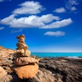 Formentera Mitjorn beach with turquoise Mediterranean Royalty Free Stock Photo