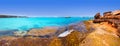 Formentera panoramic Cala Saona beach Balearic Islands