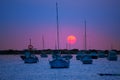 Formentera sunset at Estany des Peix lake