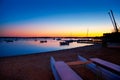 Formentera sunset in se estany des peix Royalty Free Stock Photo