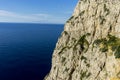 Formentor by the Mediterranean sea on the island of Ibiza in Spa Royalty Free Stock Photo