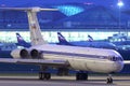 Former Aeroflot Ilyushin IL-62M RA-86492 standing at Sheremetyevo international airport. Royalty Free Stock Photo