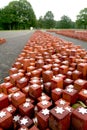 former appel place 102.000 stones placed symbolizing 102.000 prisoners never returned Royalty Free Stock Photo