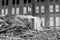 Former Automotive Warehouse Demolition. Old Rust Belt Factories Make Way for New Construction III Royalty Free Stock Photo