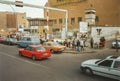 The former border crossing Checkpoint Charlie in Berlin Germany, taken in 1993 shortly after reunification Royalty Free Stock Photo
