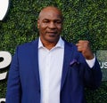 Former boxing champion Mike Tyson attends 2018 US Open opening ceremony Royalty Free Stock Photo