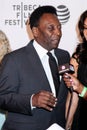 Former Brazilian footballer Pele attends `Pele: Birth Of A Legend` Premiere