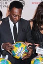 Former Brazilian footballer Pele