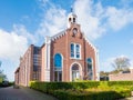 Former church now apartment building in downtown Workum, Friesland, Netherlands