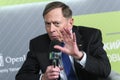 Former CIA Director and retired US General David H. Petraeus speaks at a special event of the Kyiv Security Forum, Kyiv