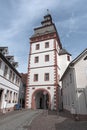 Former city gate Steinheimer Turm, Seligenstadt, Hesse, Germany Royalty Free Stock Photo