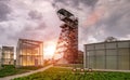 The former coal mine `Katowice`, seat of the Silesian Museum. The complex combines old mining buildings and infrastructure with Royalty Free Stock Photo