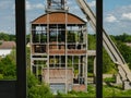 Former coals mine shaft in Belgium Royalty Free Stock Photo