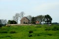 Former dwelling of the lighthouse keeper on the former island of Schokland Royalty Free Stock Photo