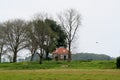 Former dwelling of the lighthouse keeper on the former island of Schokland Royalty Free Stock Photo