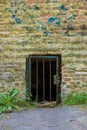 A former entrance into the casemates in Maastricht  in the Frontenpark Royalty Free Stock Photo