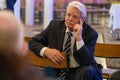 former Federal President Joachim Gauck with thoughtful face