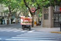 The former French concession with Platanus trees near Huaihai Road in the morning in Shanghai,