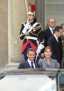 Former French President Sarkozy and his wife Carla Bruni