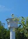 Former GDR watchtower as memorial Royalty Free Stock Photo