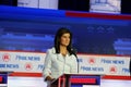 Former Governor of South Carolina Nikki Haley participated in the 2024 Republican Presidential debate. Royalty Free Stock Photo