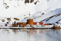 Former Grytviken whaling station, King Edward Cove, South Georgia, Antarctica Royalty Free Stock Photo