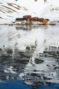 Former Grytviken whaling station, King Edward Cove, South Georgia, Antarctica Royalty Free Stock Photo