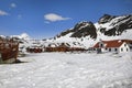 Former Grytviken whaling station, King Edward Cove, South Georgia, Antarctica Royalty Free Stock Photo